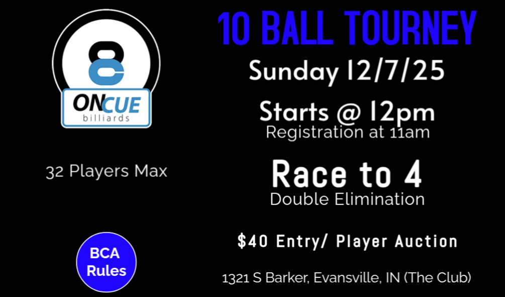 10 Ball Tourney flyer