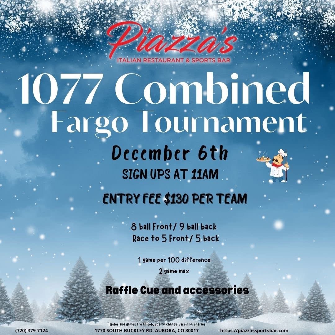 1077 Combined Fargo Tournament flyer