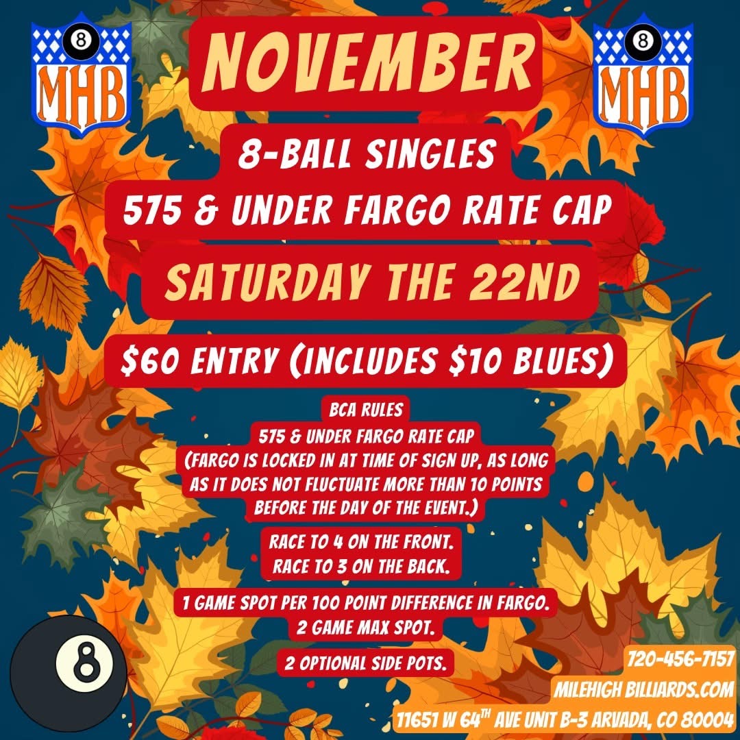 8-Ball Singles flyer