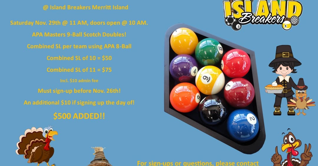 APA Masters 9-Ball Scotch Doubles flyer
