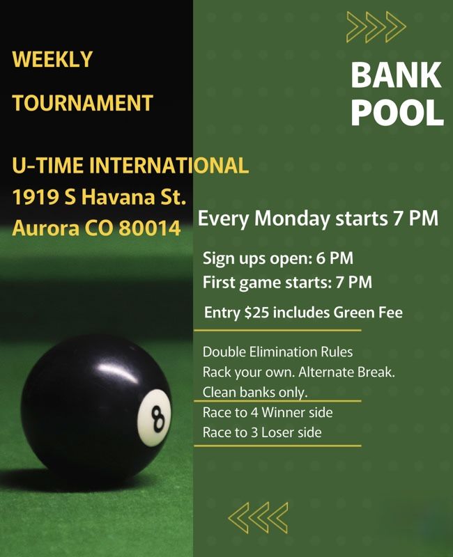 Bank Pool flyer