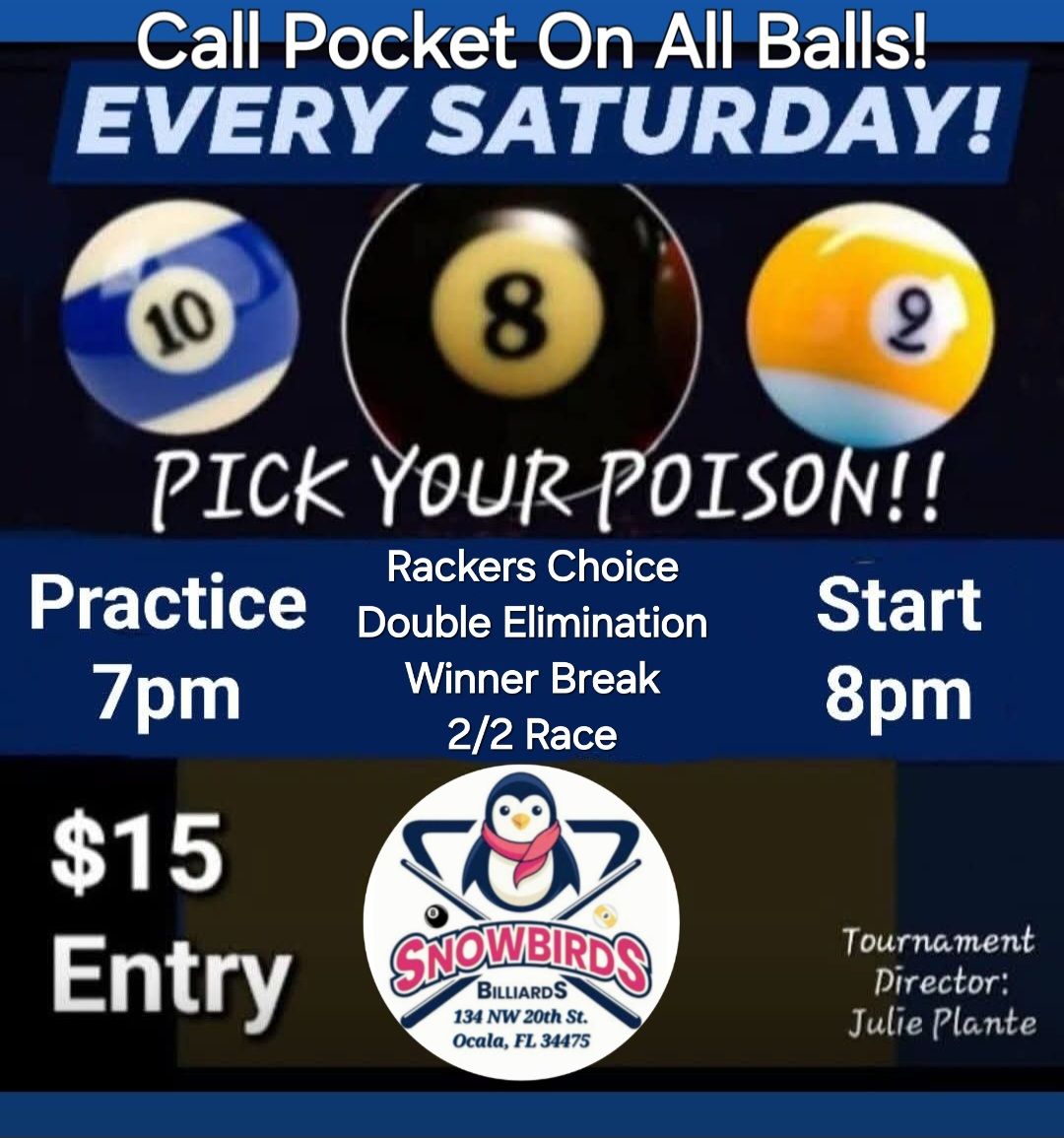 Call Pocket On All Balls! flyer