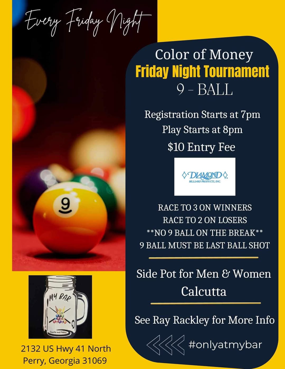 Color of Money Friday Night Tournament flyer