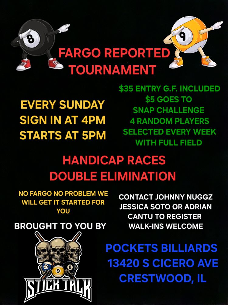 Fargo Reported Tournament flyer