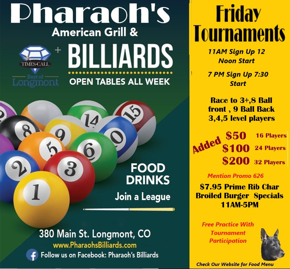 Friday Tournaments flyer