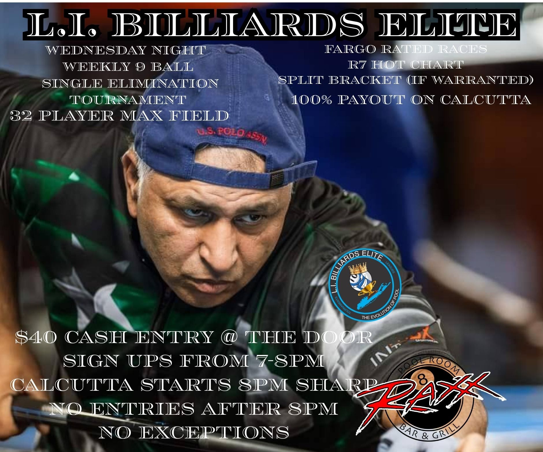 L.I. Billiards Elite flyer