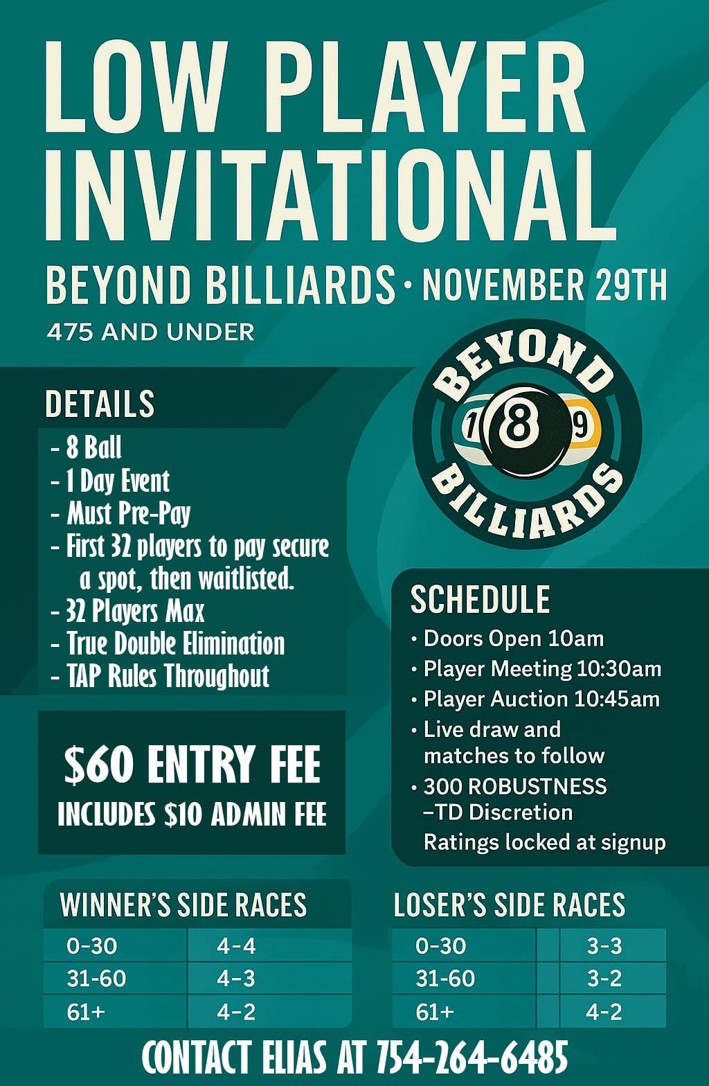 Low Player Invitational flyer