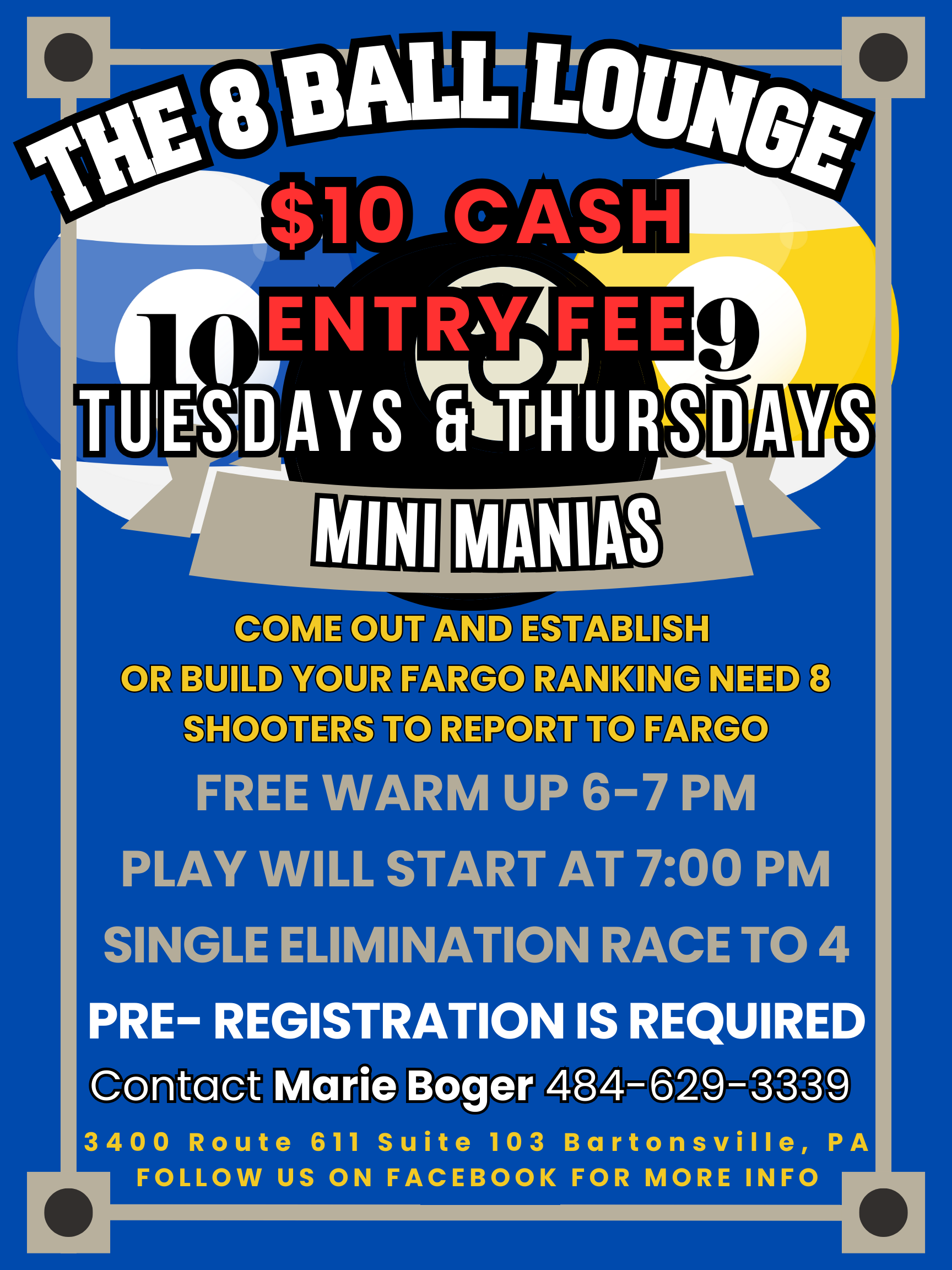 Mini Manias flyer