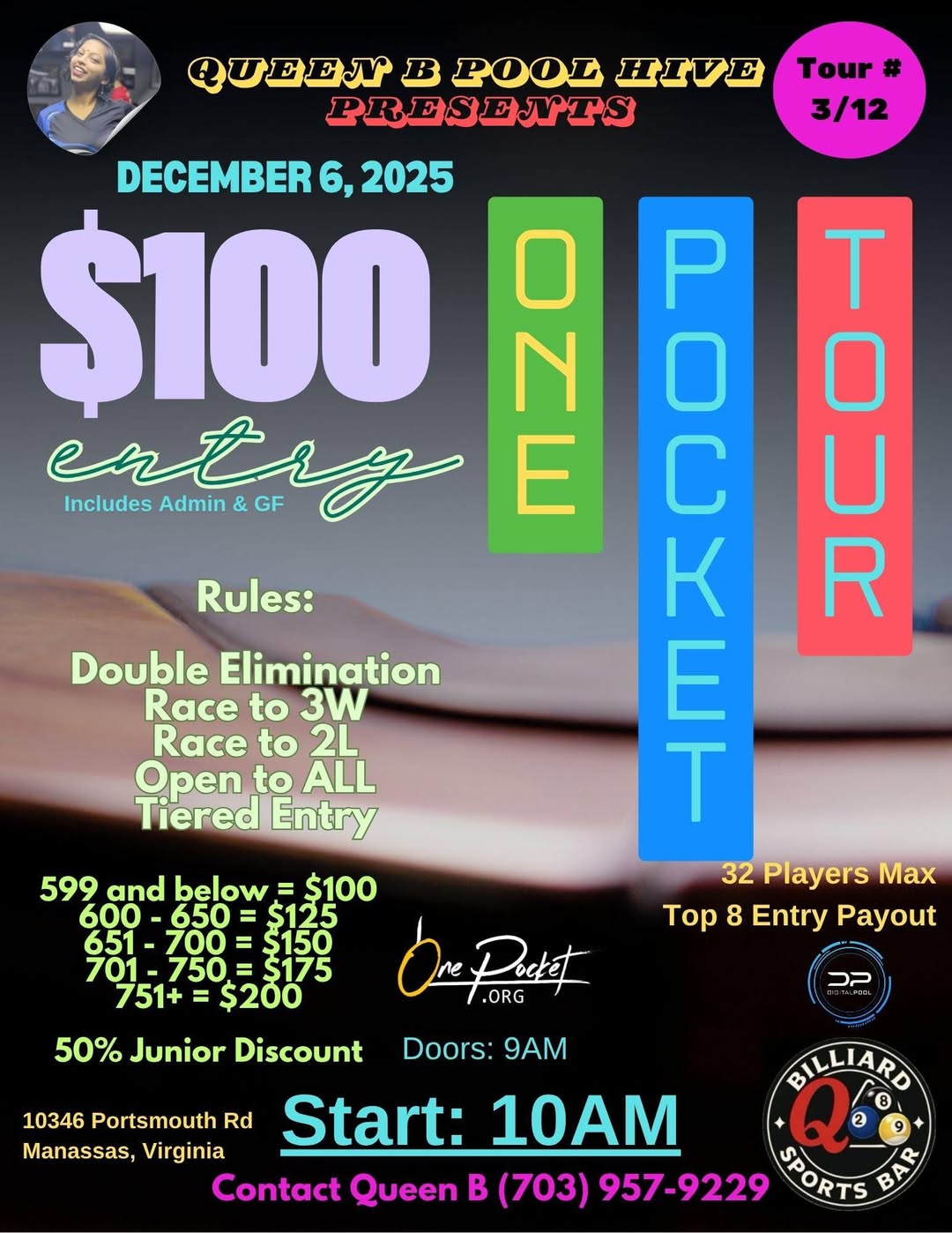 One Pocket Tour flyer