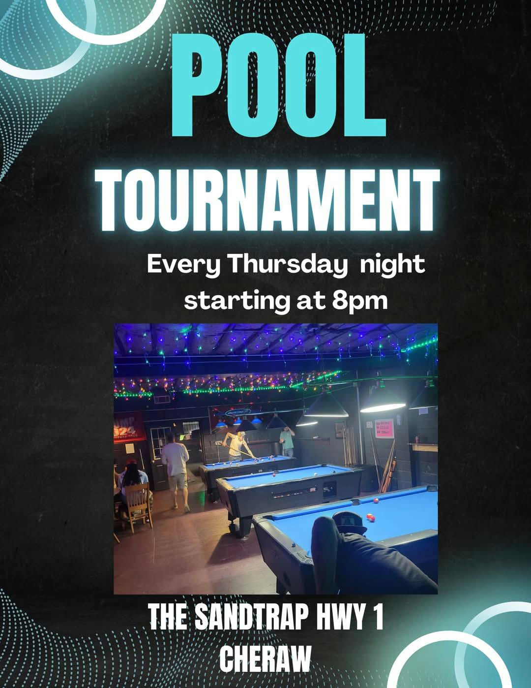 Pool Tournament flyer