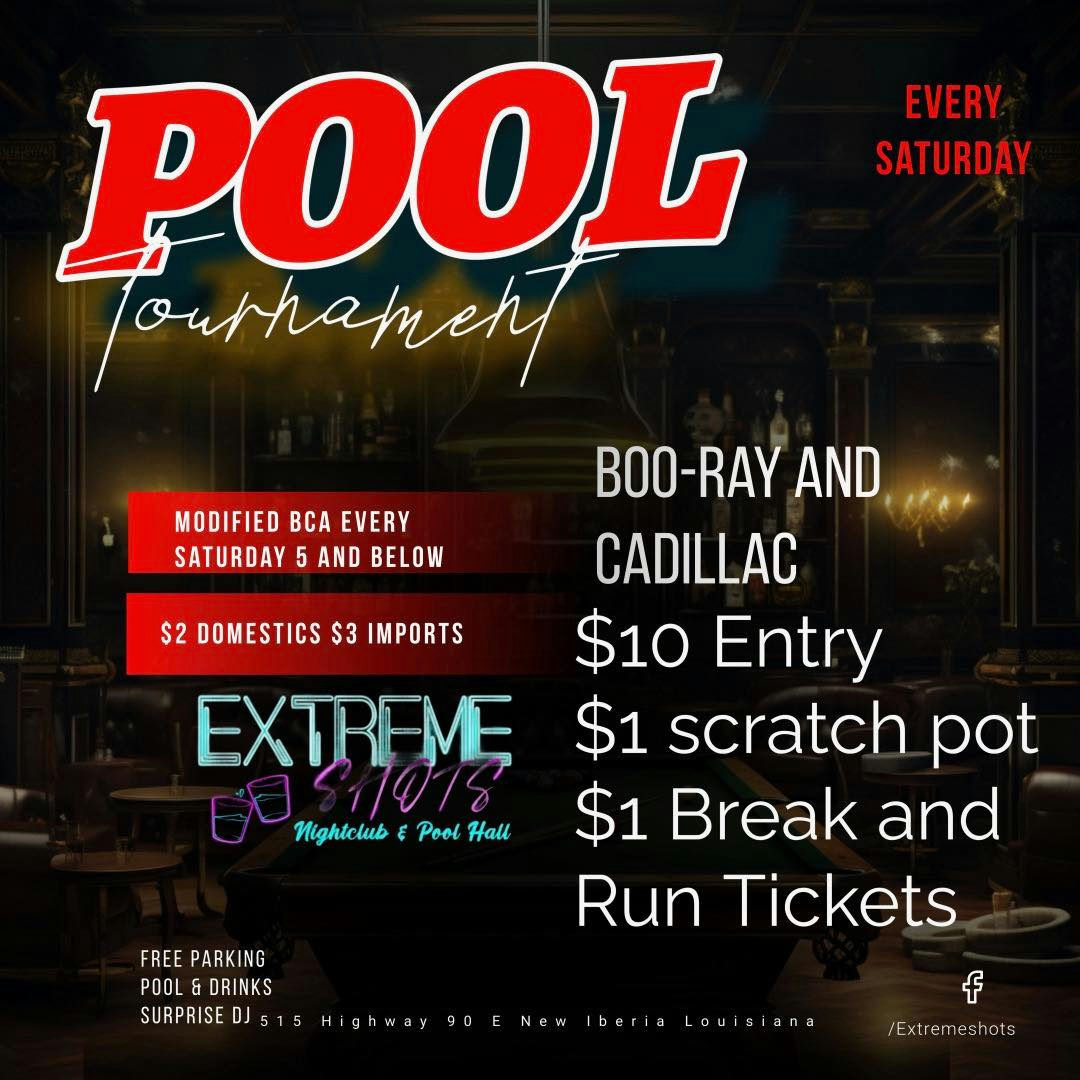 Pool Tournament flyer