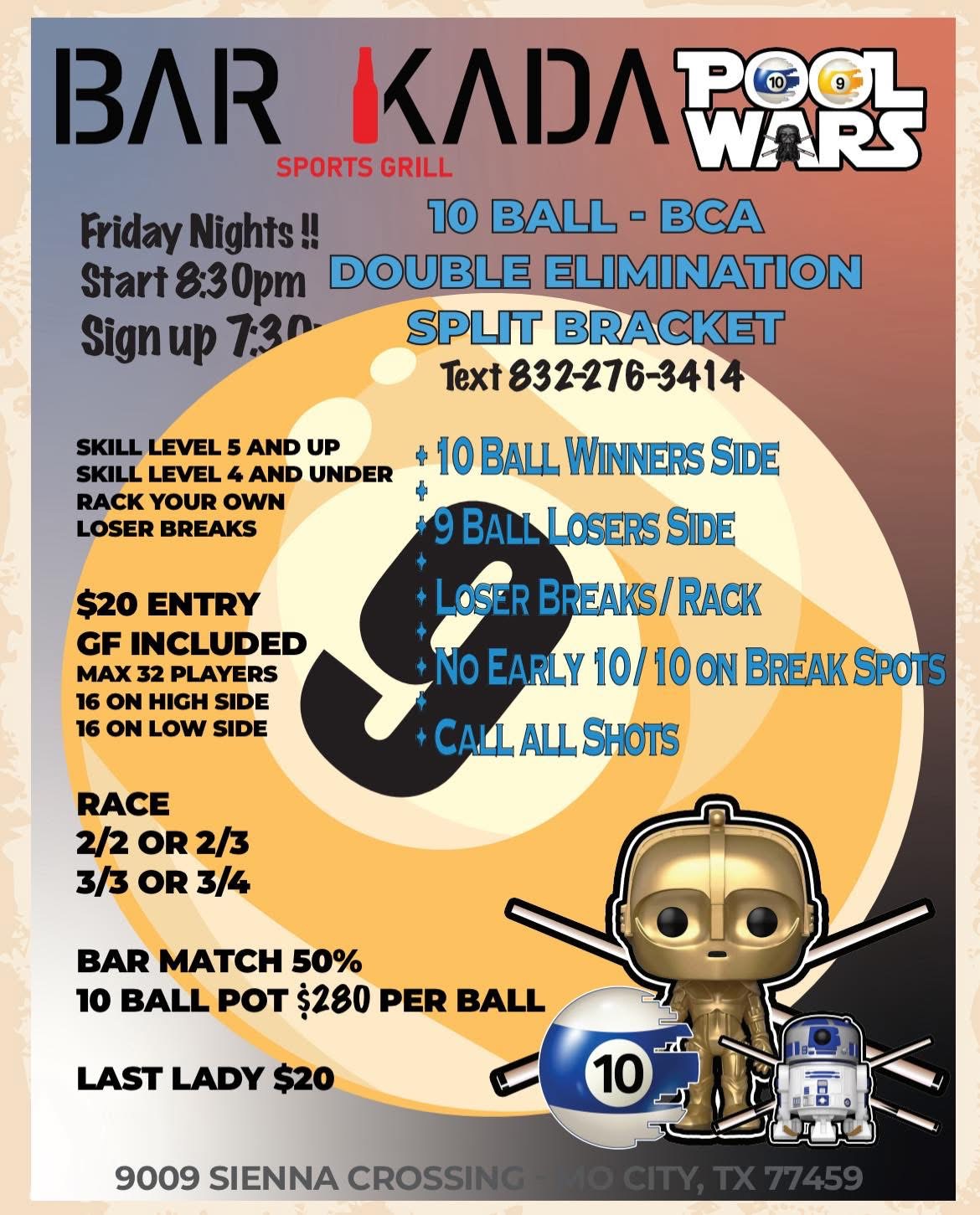 Pool Wars flyer