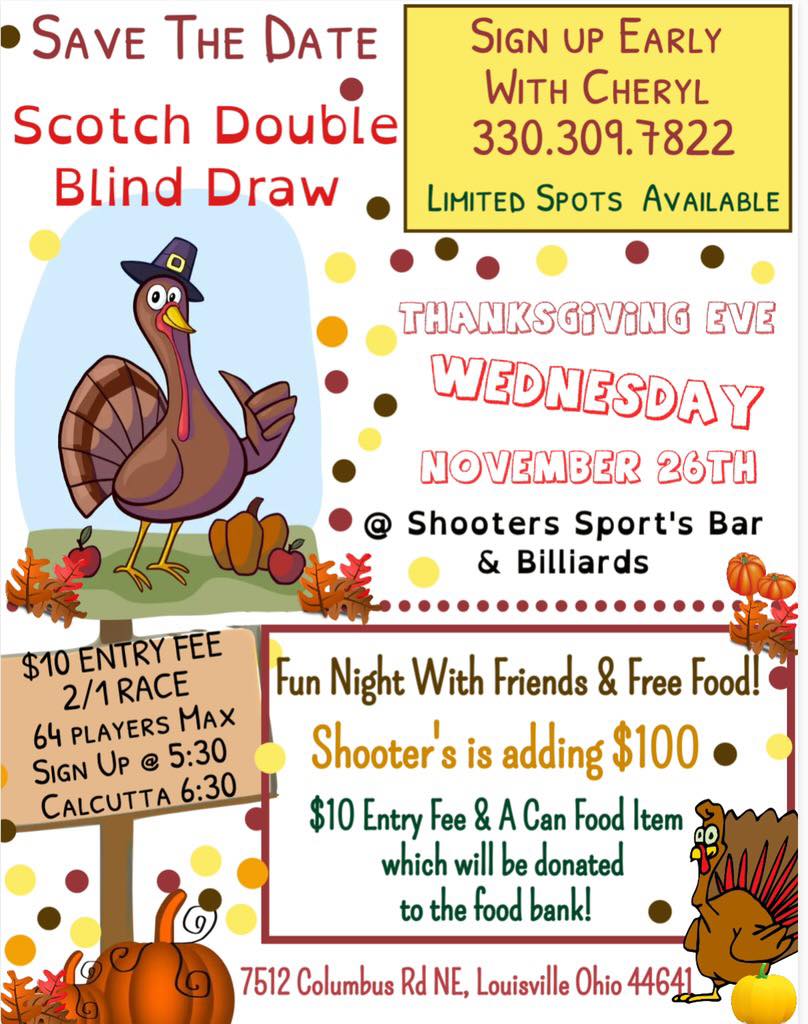 Scotch Double Blind Draw flyer