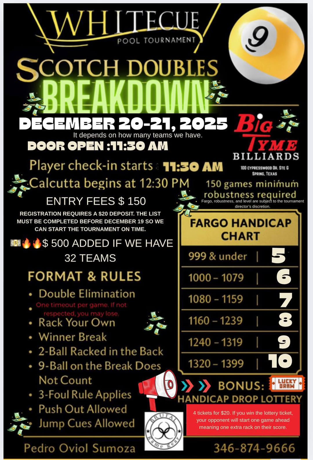 Scotch Doubles Breakdown flyer