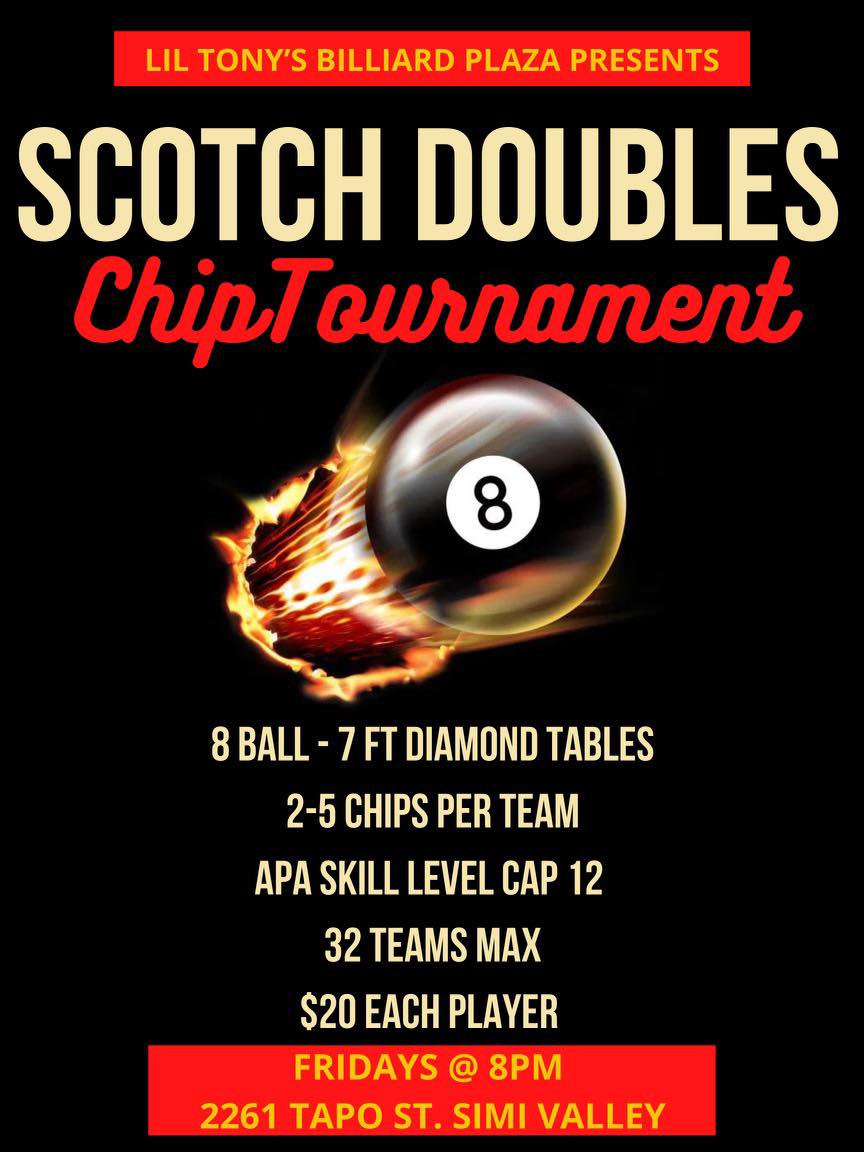 Scotch Doubles Chip Tournament flyer