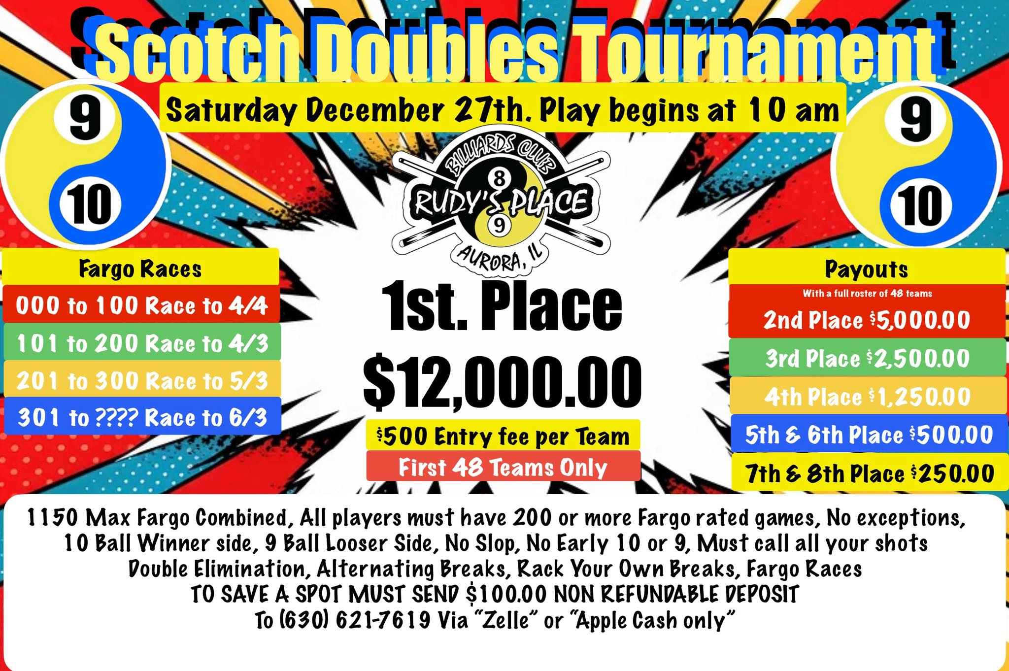 Scotch Doubles Tournament flyer