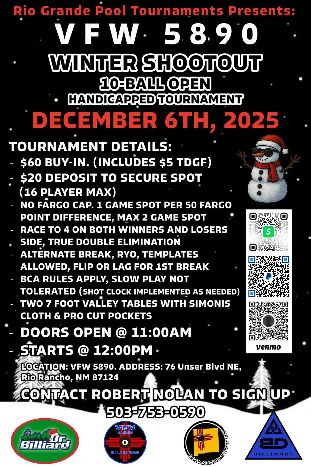 Winter Shootout flyer