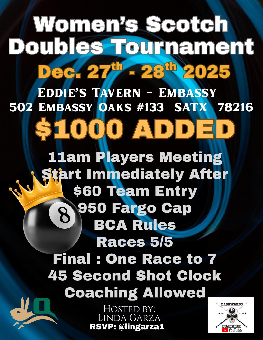 Women’s Scotch Doubles Tournament flyer