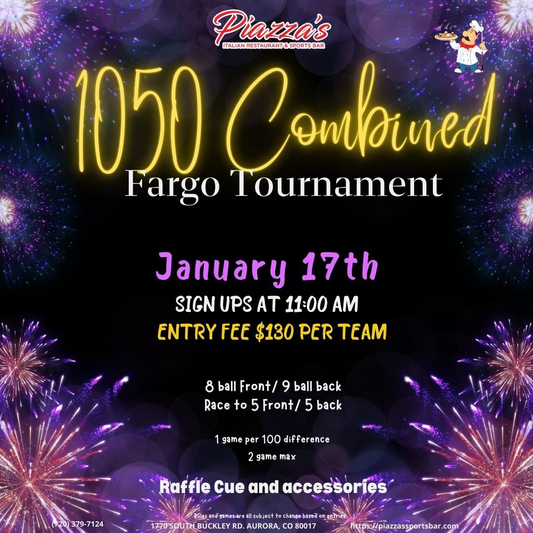 1050 Combined Fargo Tournament flyer