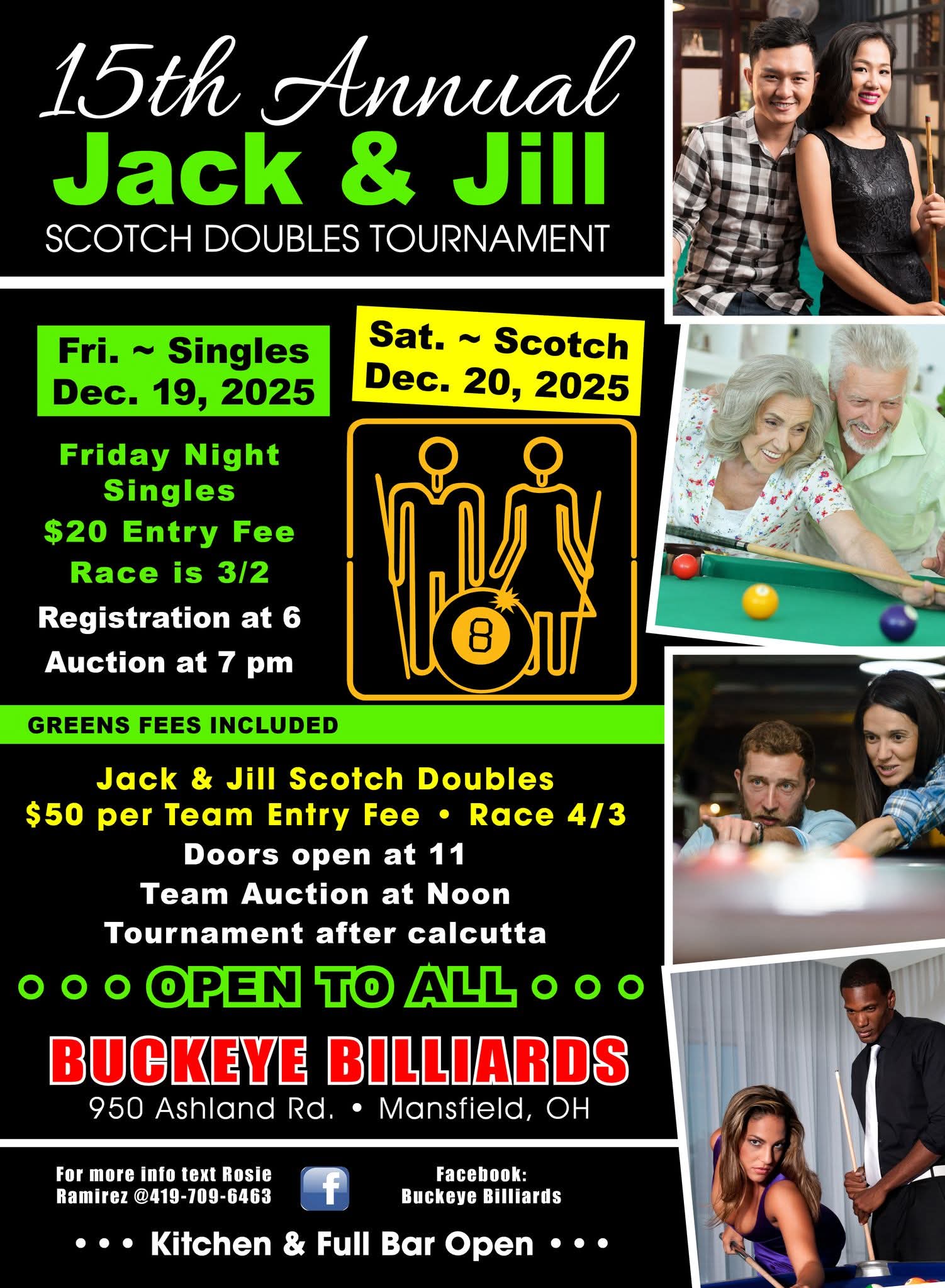15th Annual Jack & Jill Scotch Doubles Tournament flyer