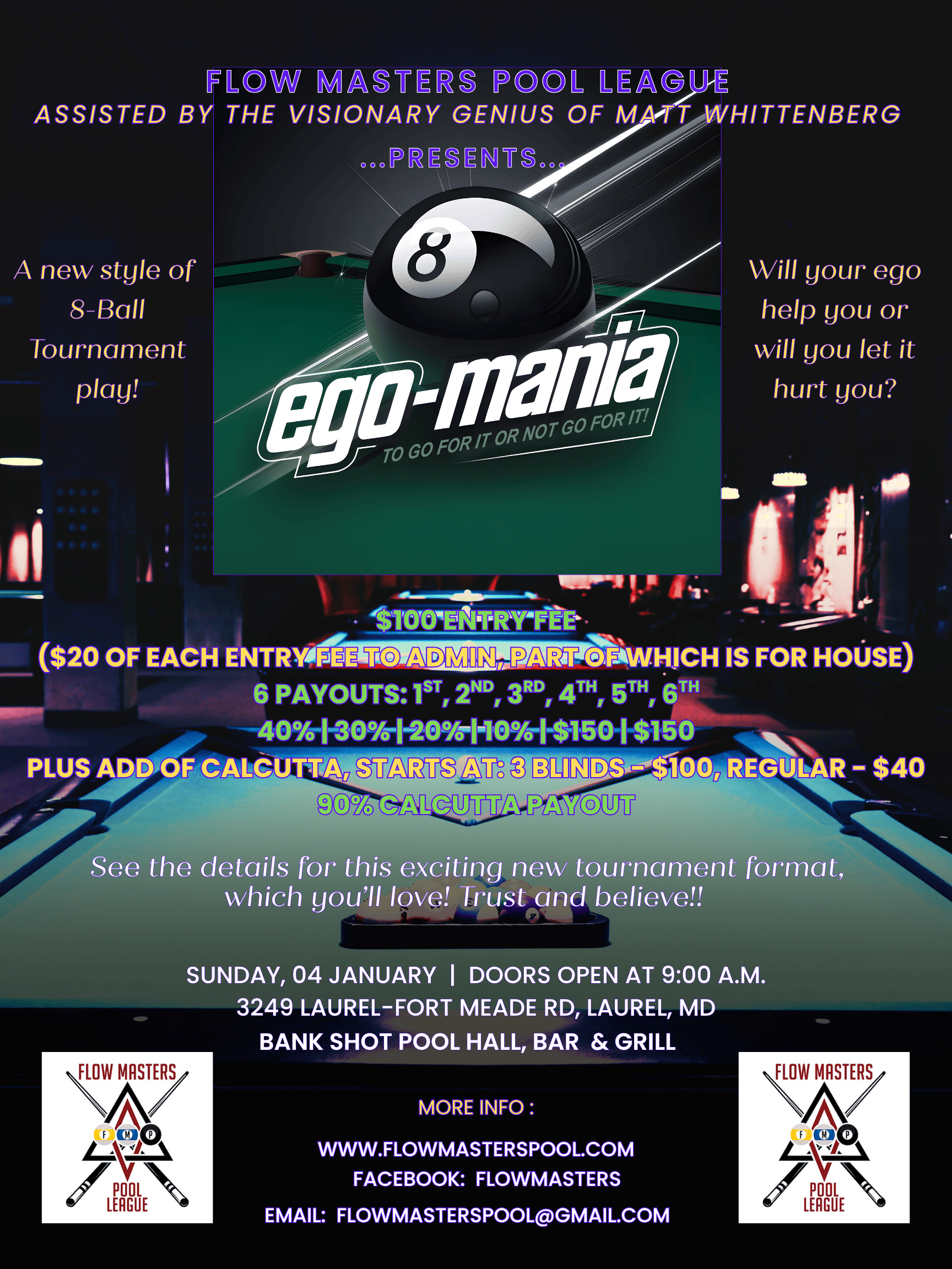 Ego-Mania flyer