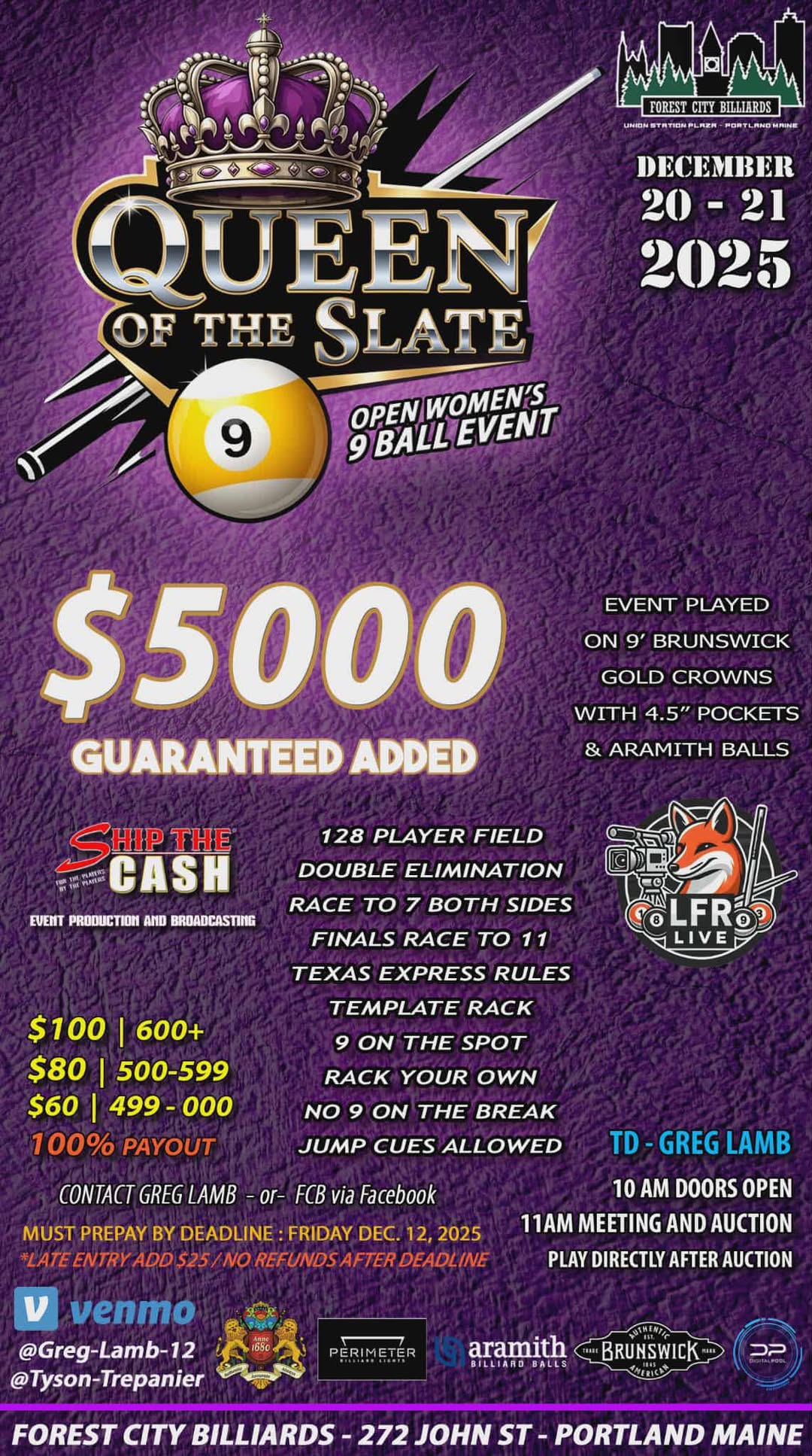 Queen of the Slate flyer