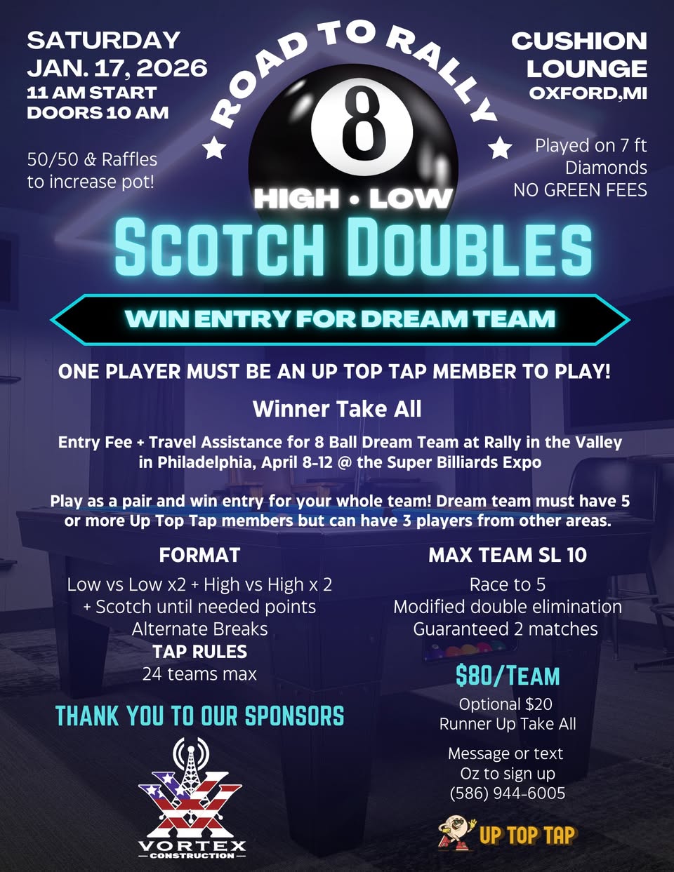 Road To Rally Scotch Doubles flyer