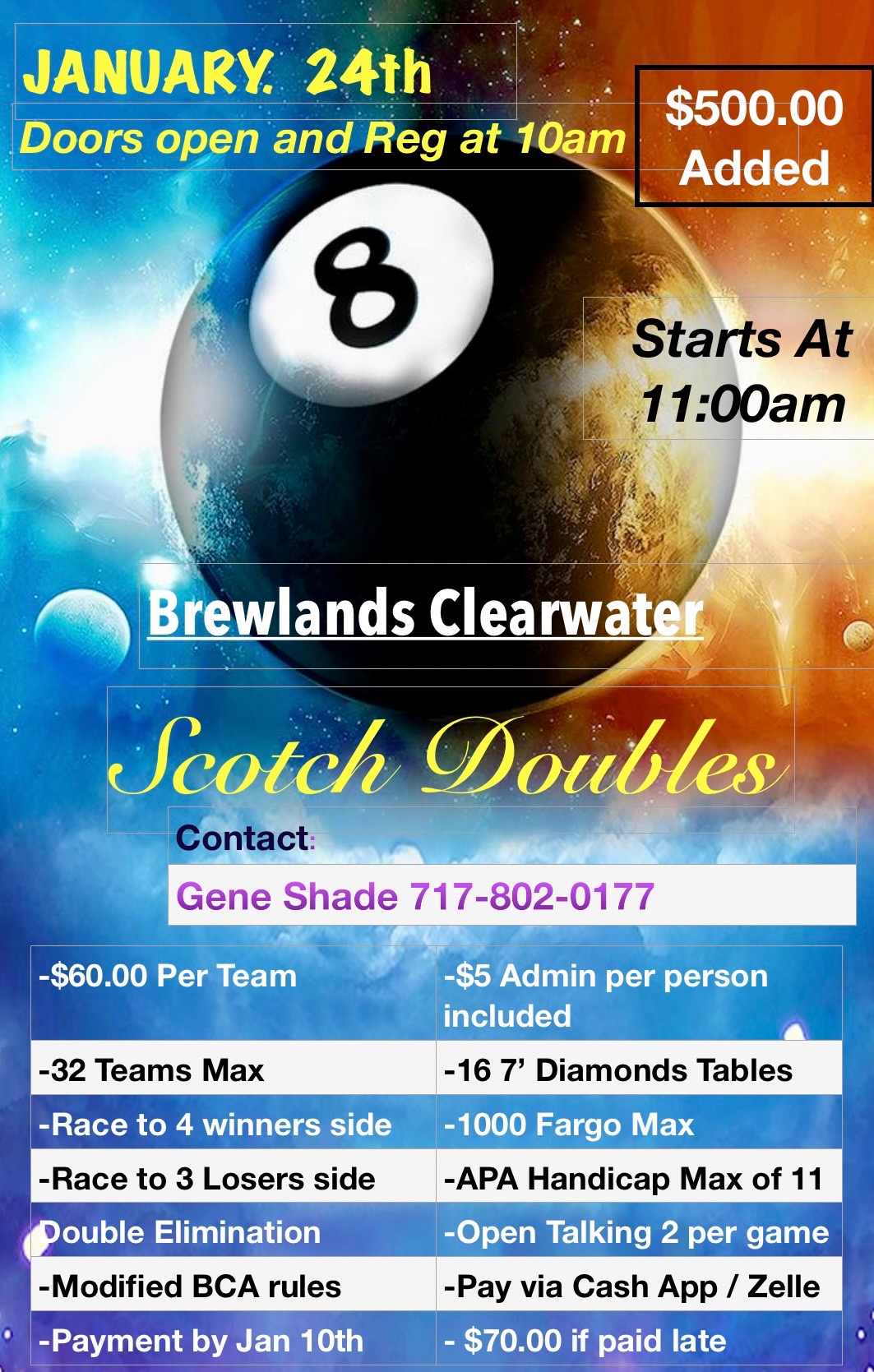 Scotch Doubles flyer