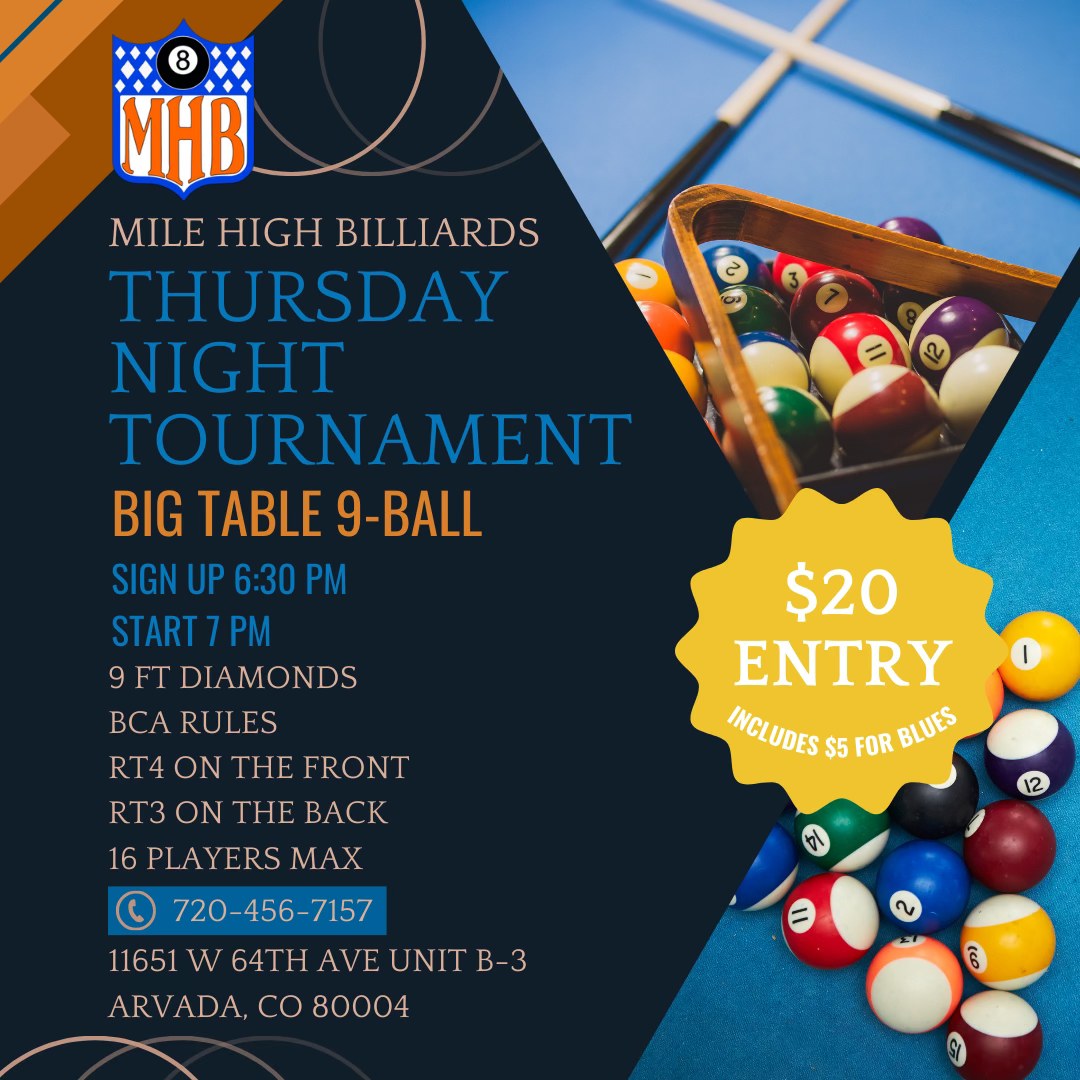 Thursday Night Tournament flyer