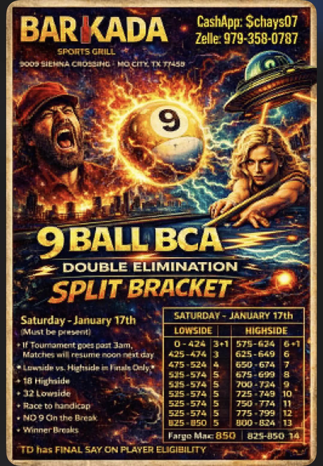 9 Ball BCA flyer