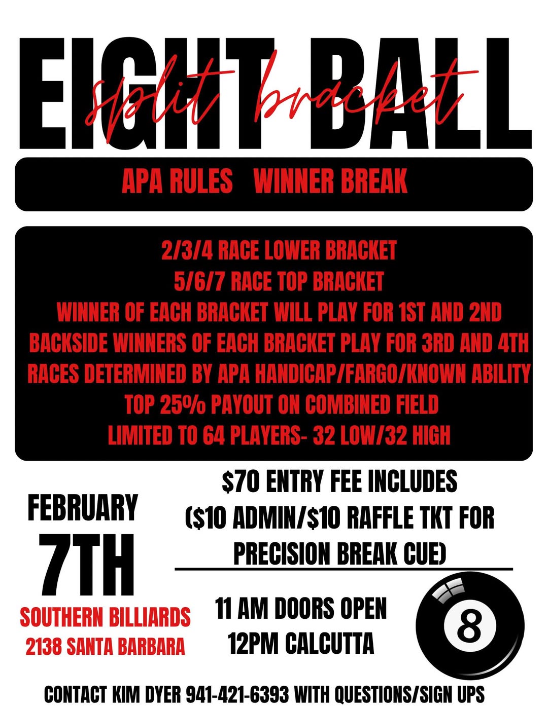 Eight Ball flyer