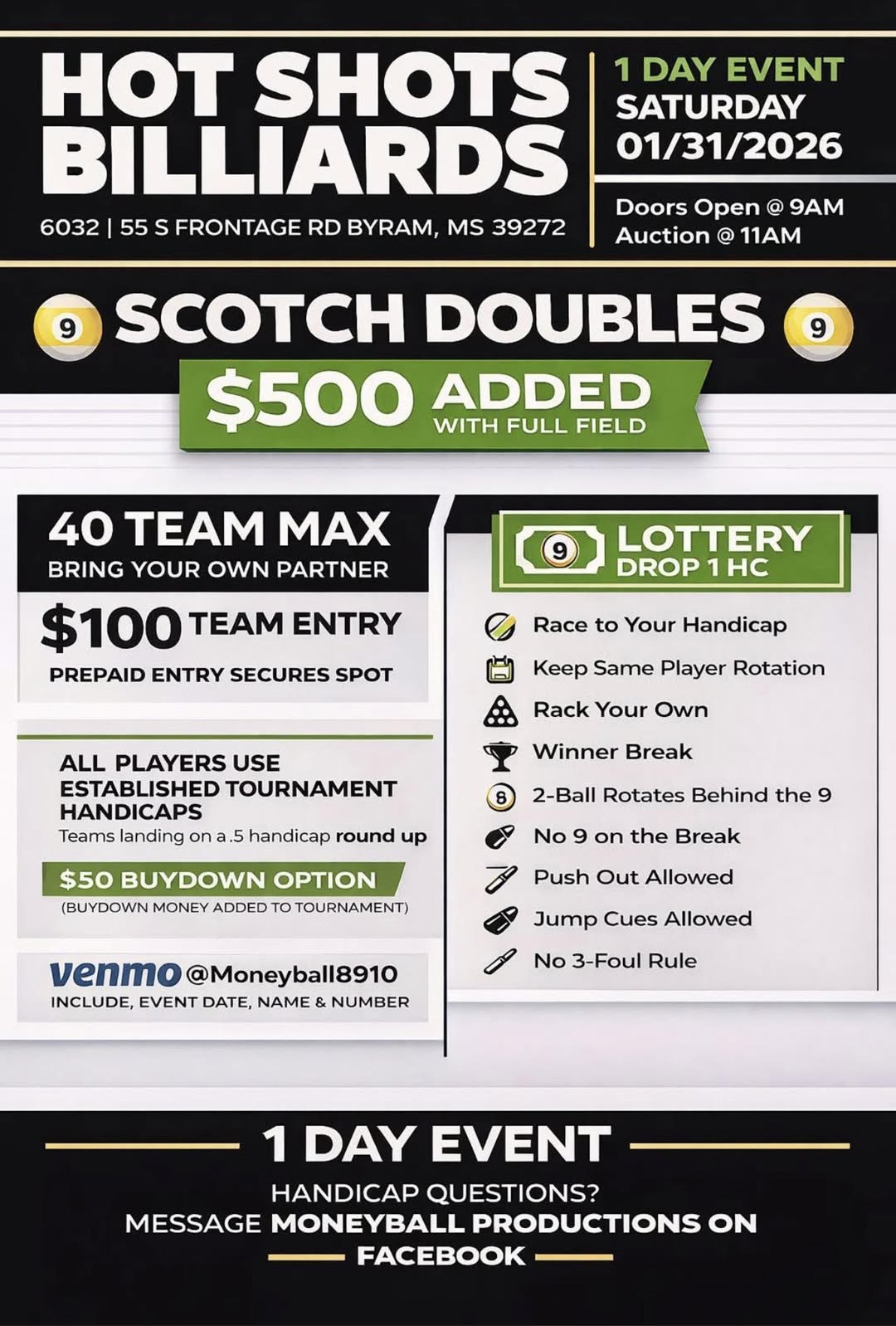 Scotch Doubles flyer