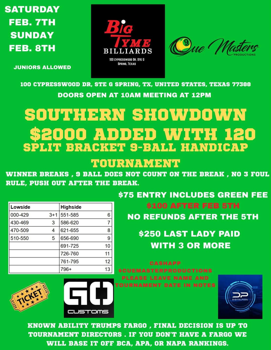 Southern Showdown flyer