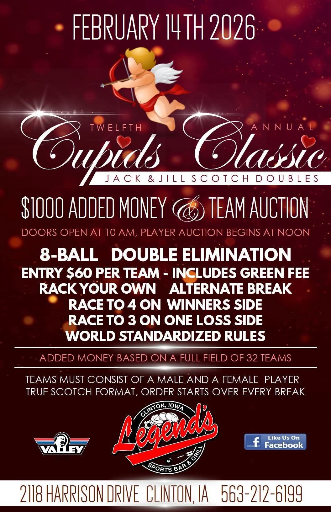 Twelfth Cupids Classic flyer