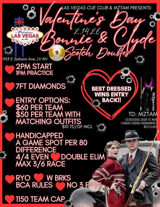 Valentine's Day Bonnie & Clyde flyer