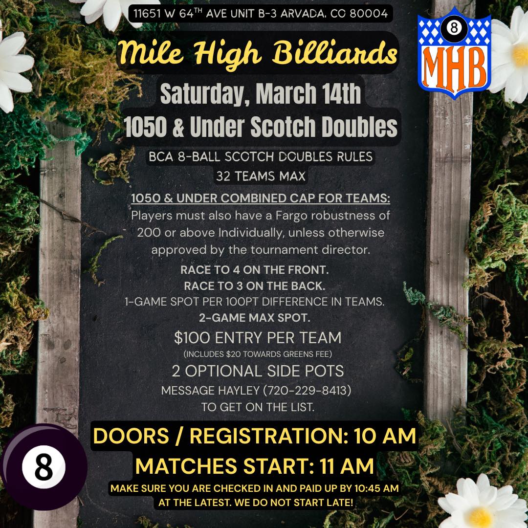 1050 & Under Scotch Doubles flyer