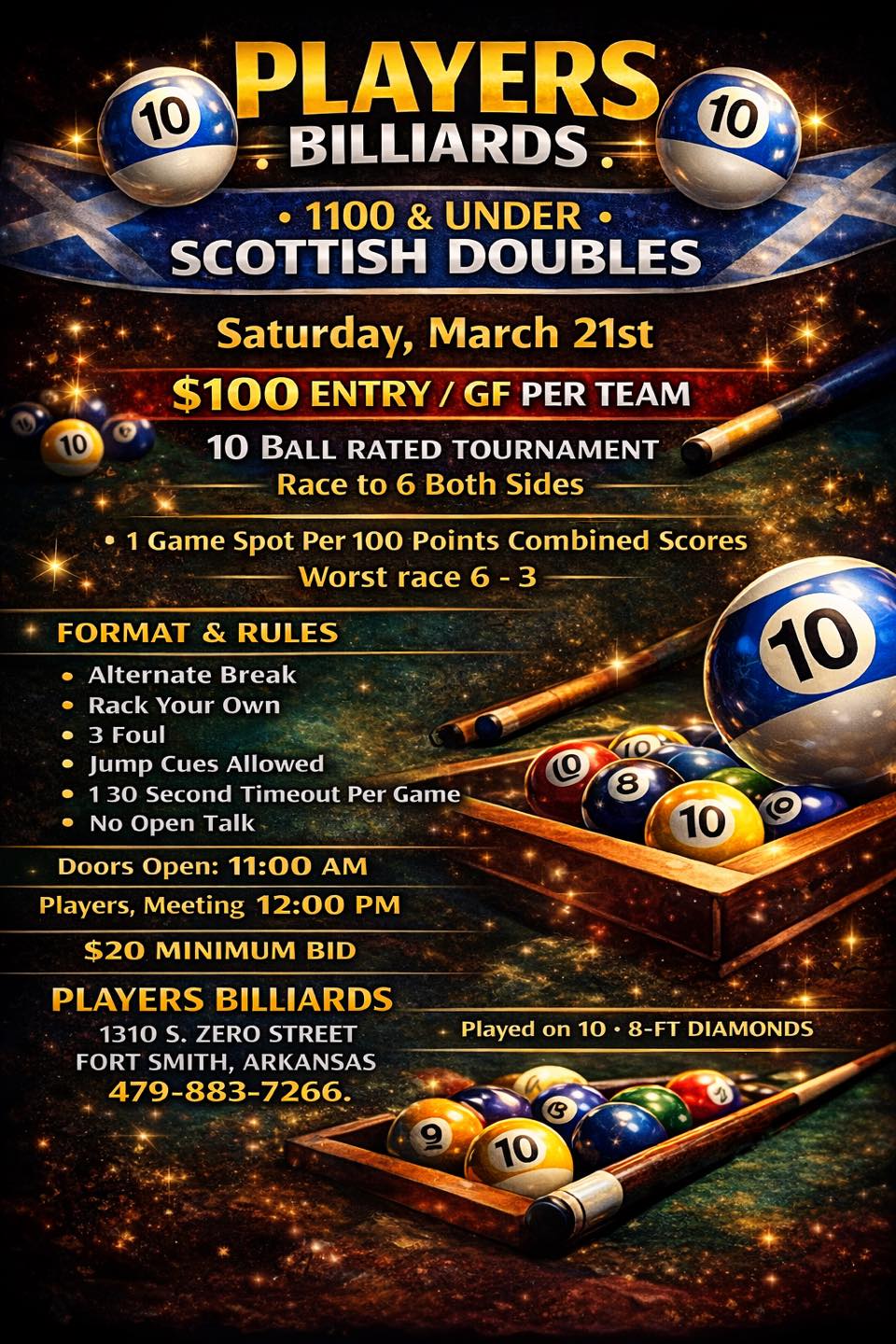 1100 & Under Scottish Doubles flyer