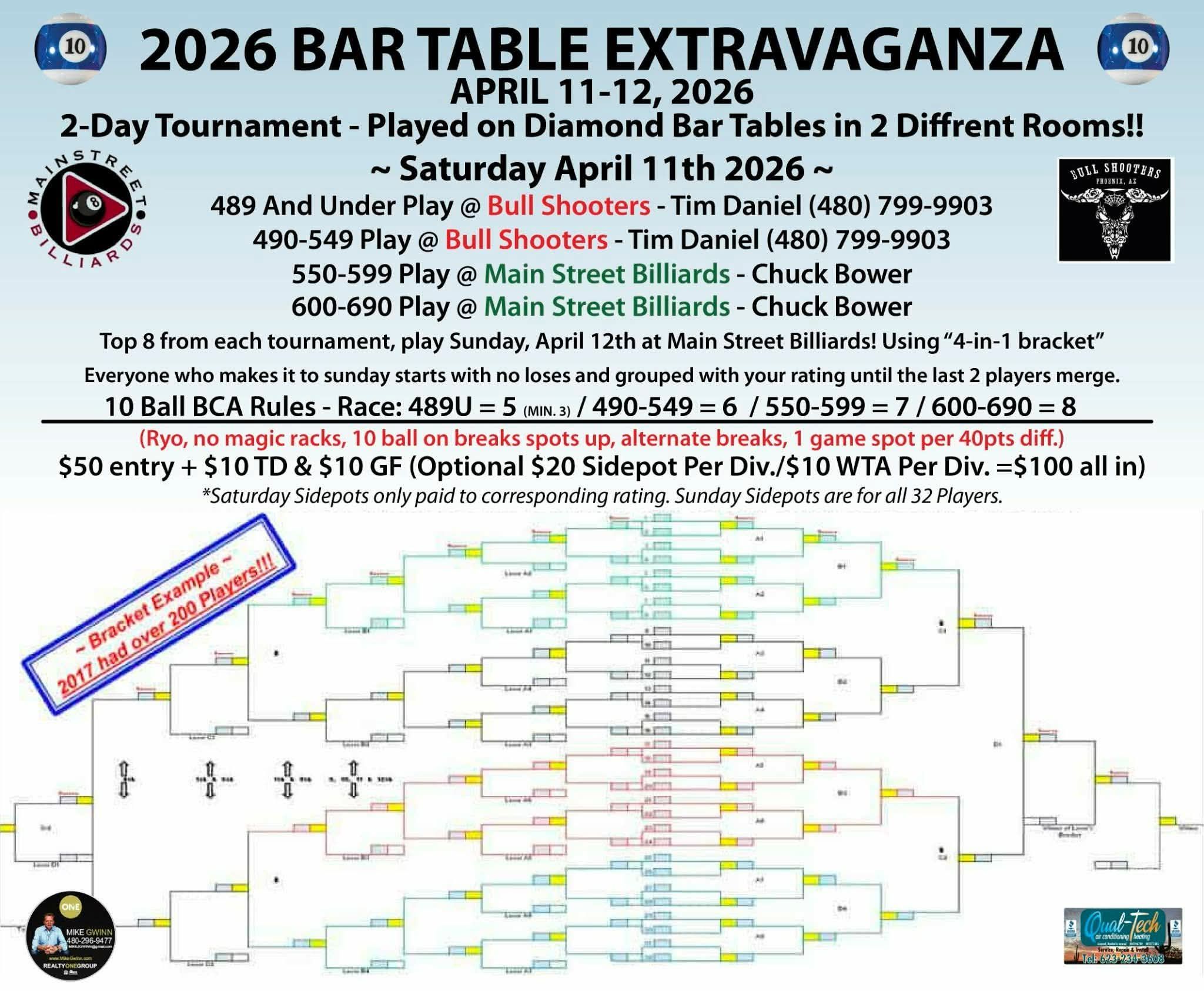 2026 Bar Table Extravaganza flyer