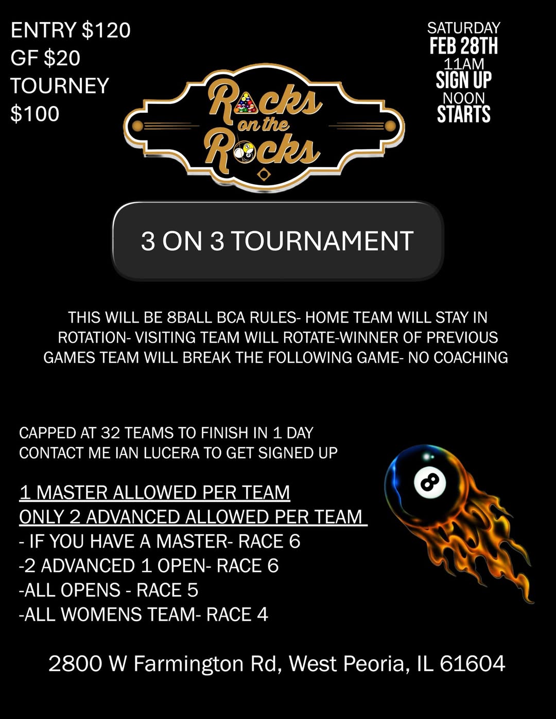 3 on 3 Tournament flyer