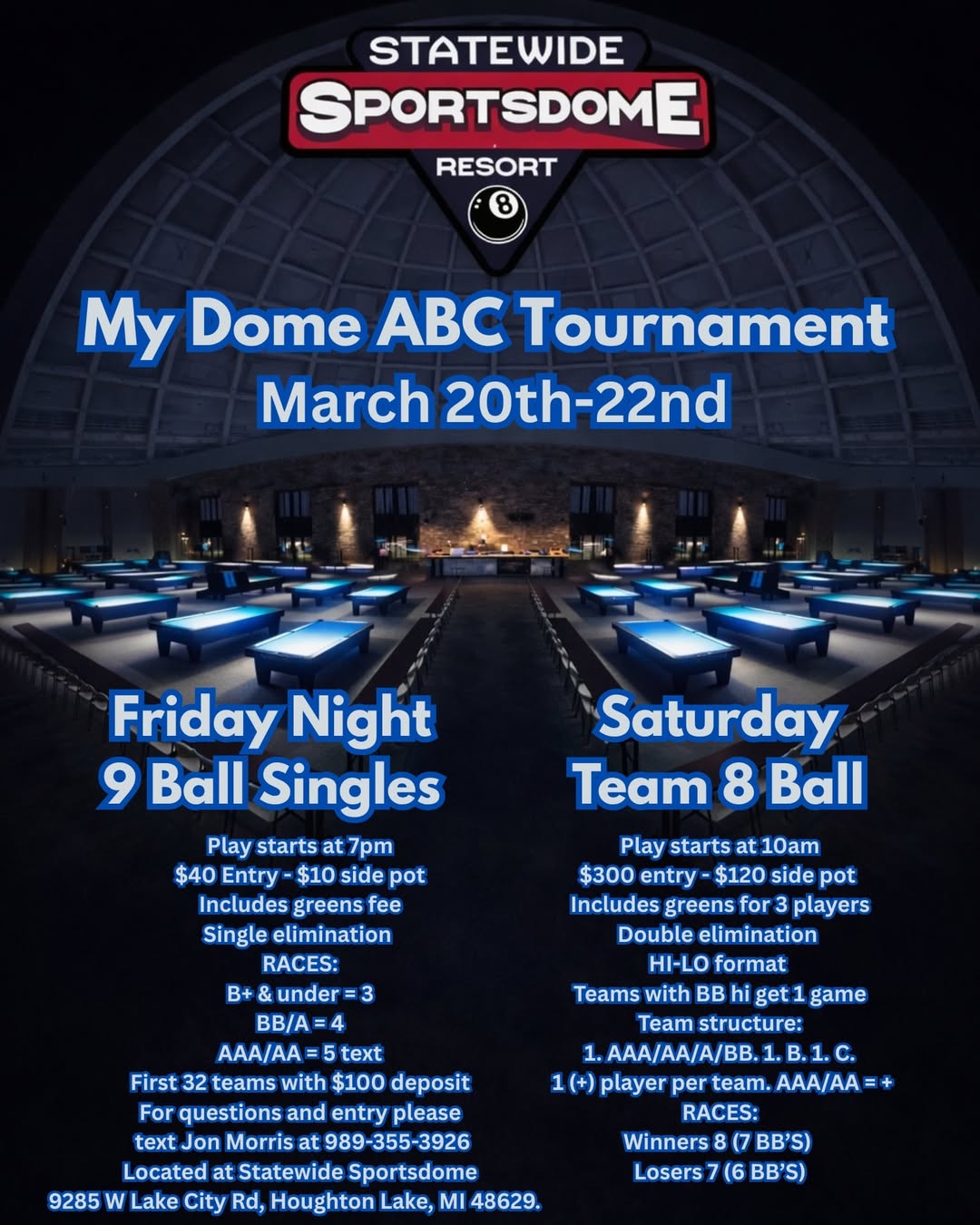 My Dome ABC Tournament flyer