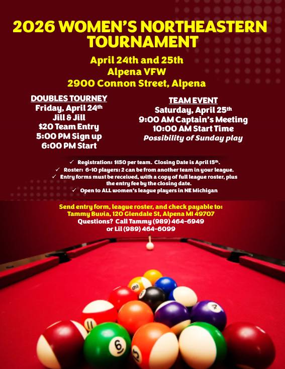 2026 Women's Northeastern Tournament flyer