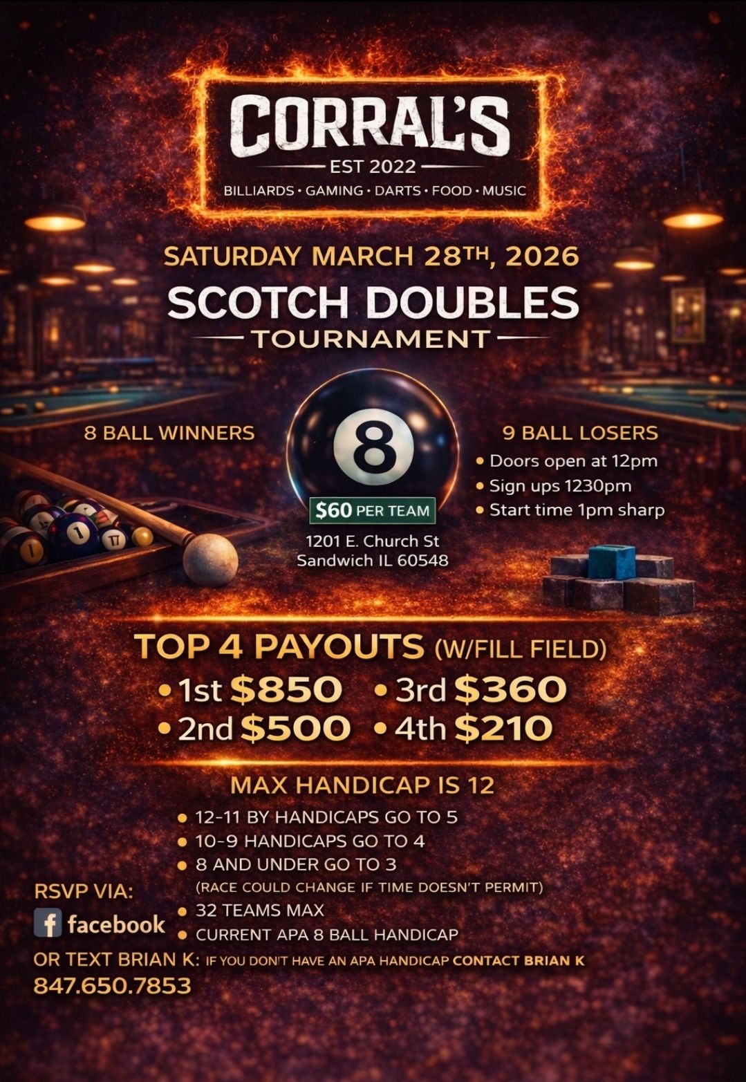 Scotch Doubles Tournament flyer
