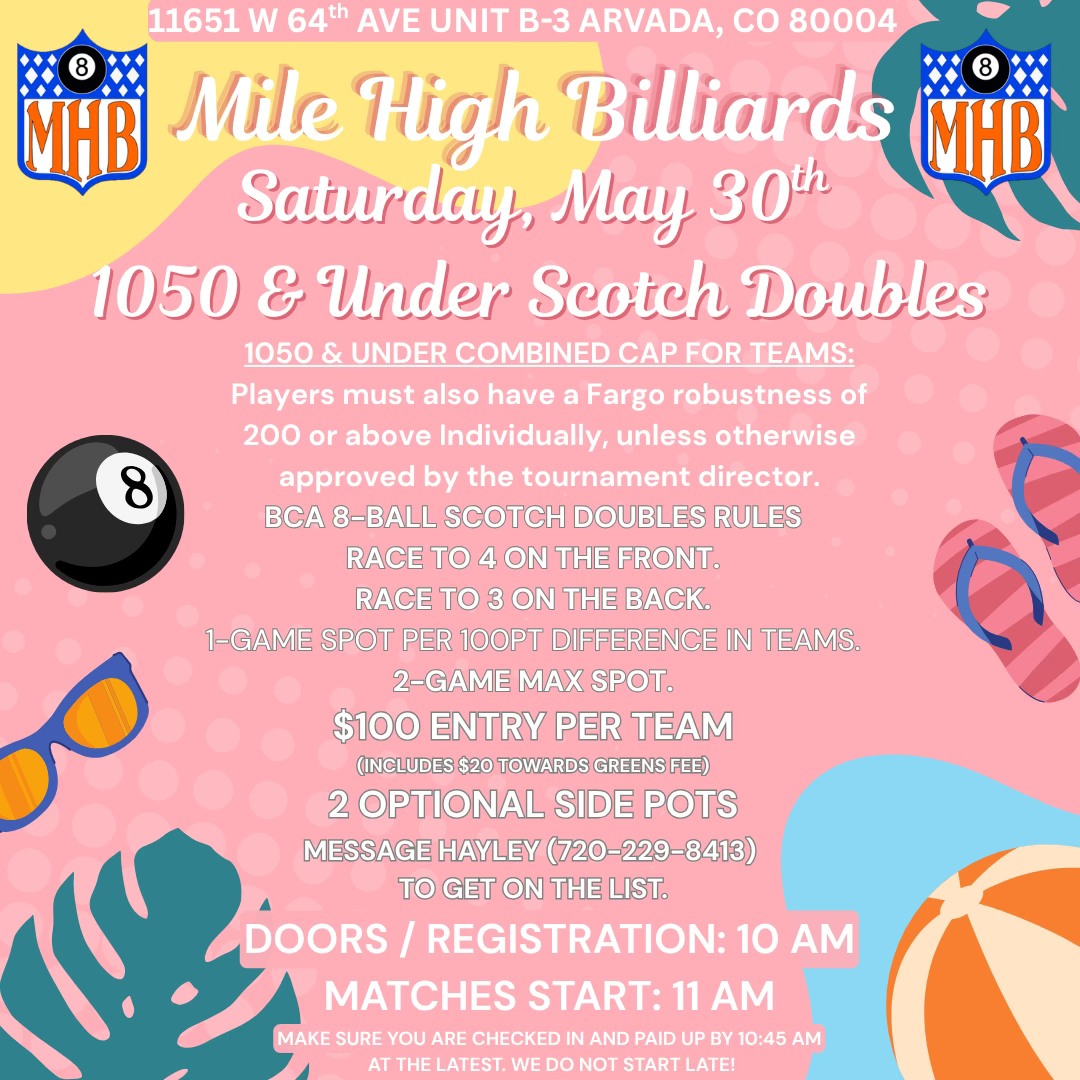 1050 & Under Scotch Doubles flyer