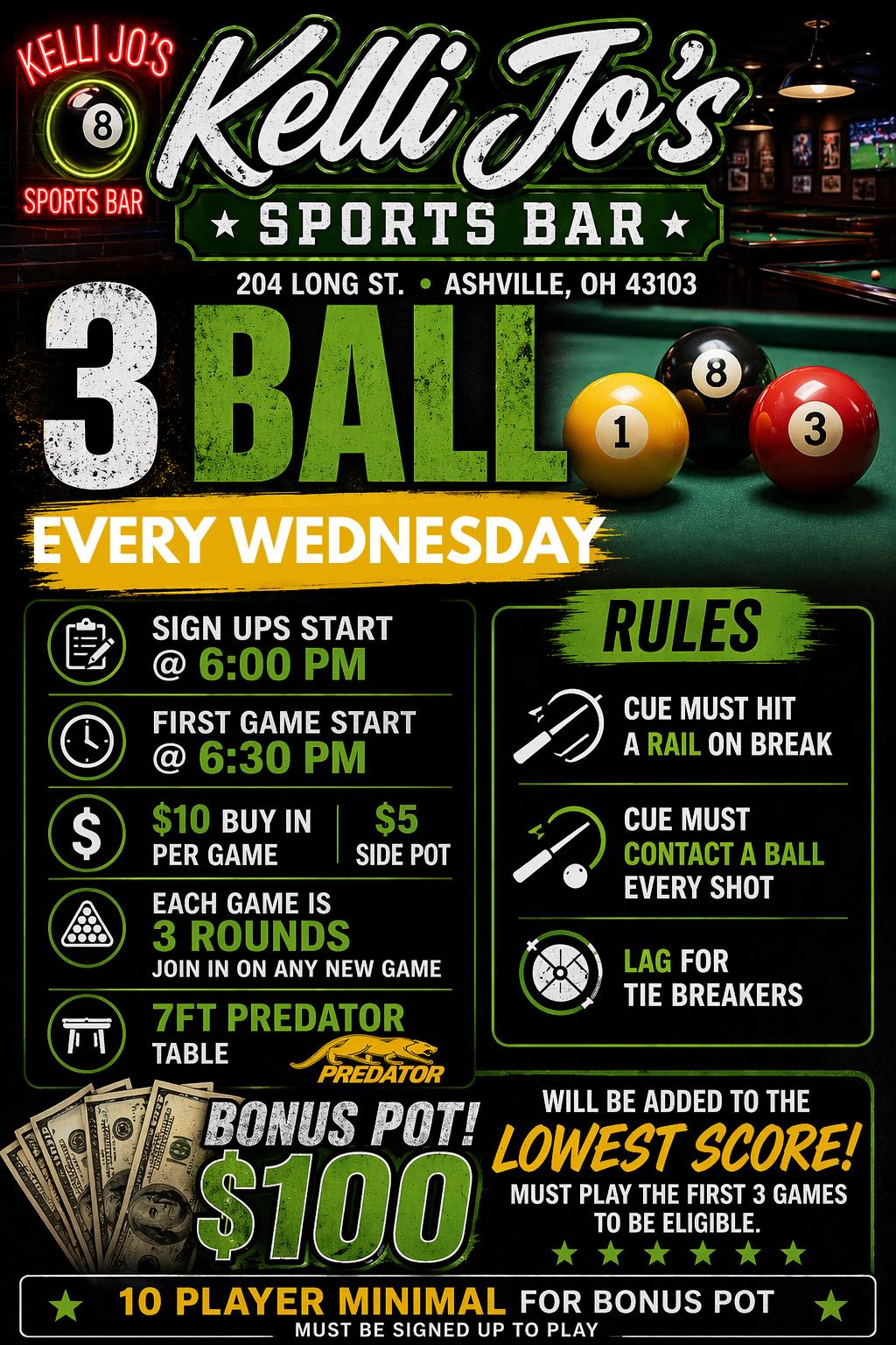 3 Ball flyer
