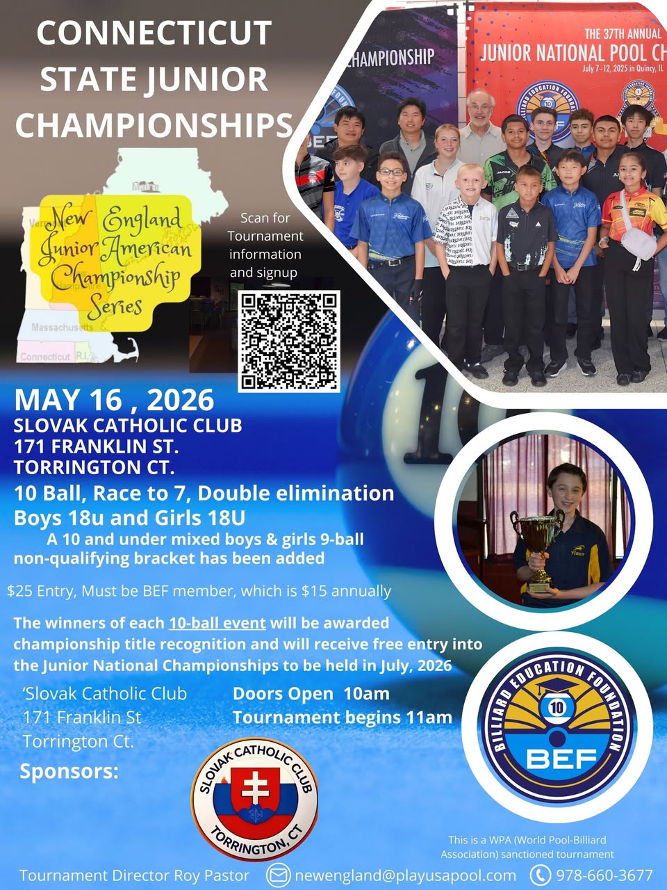 Connecticut State Junior Championships flyer
