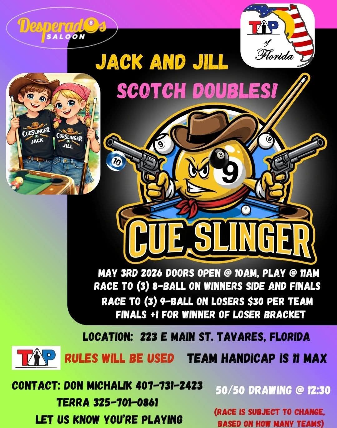 Jack and Jill Scotch Doubles flyer