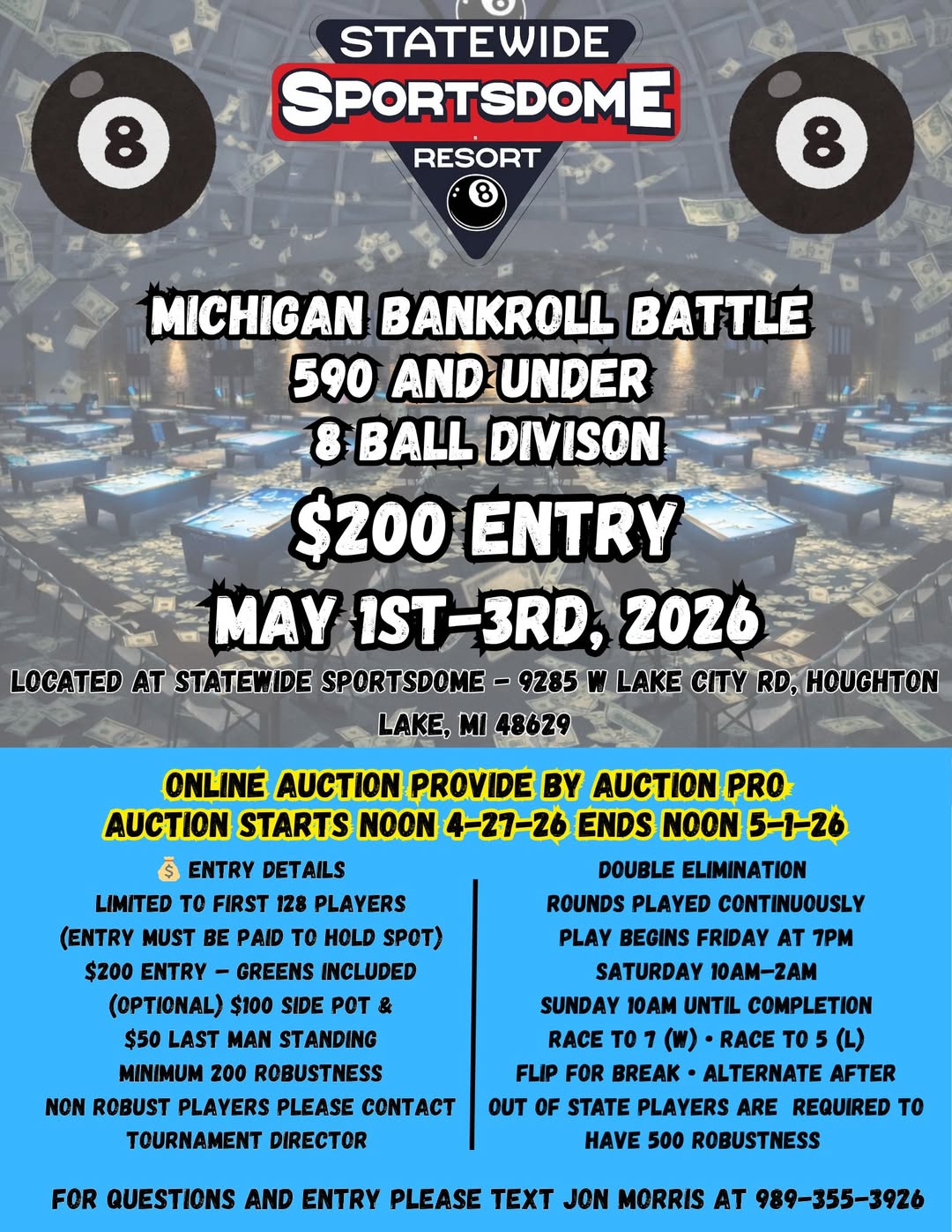 Michigan Bankroll Battle flyer