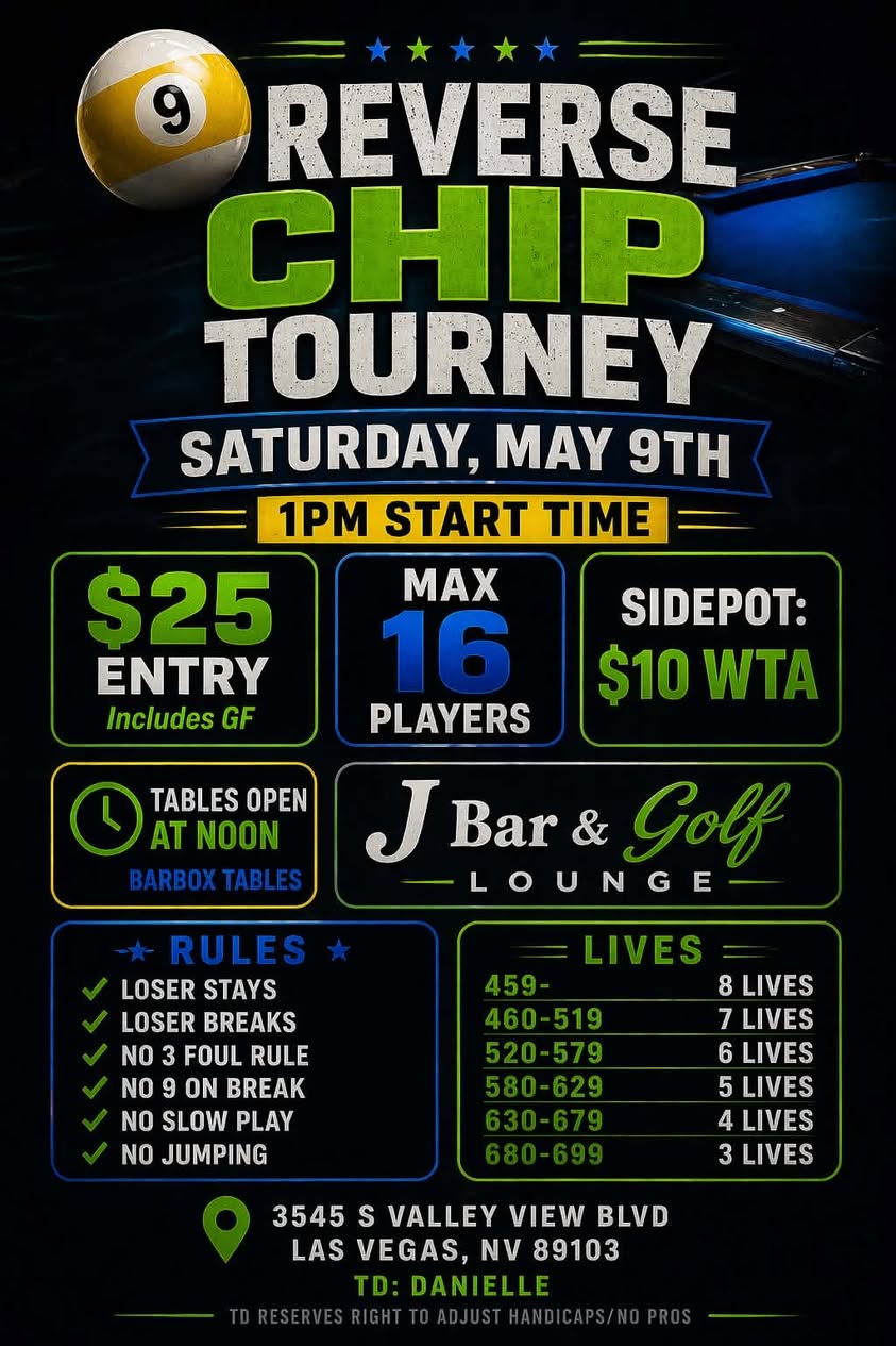 Reverse Chip Tourney flyer