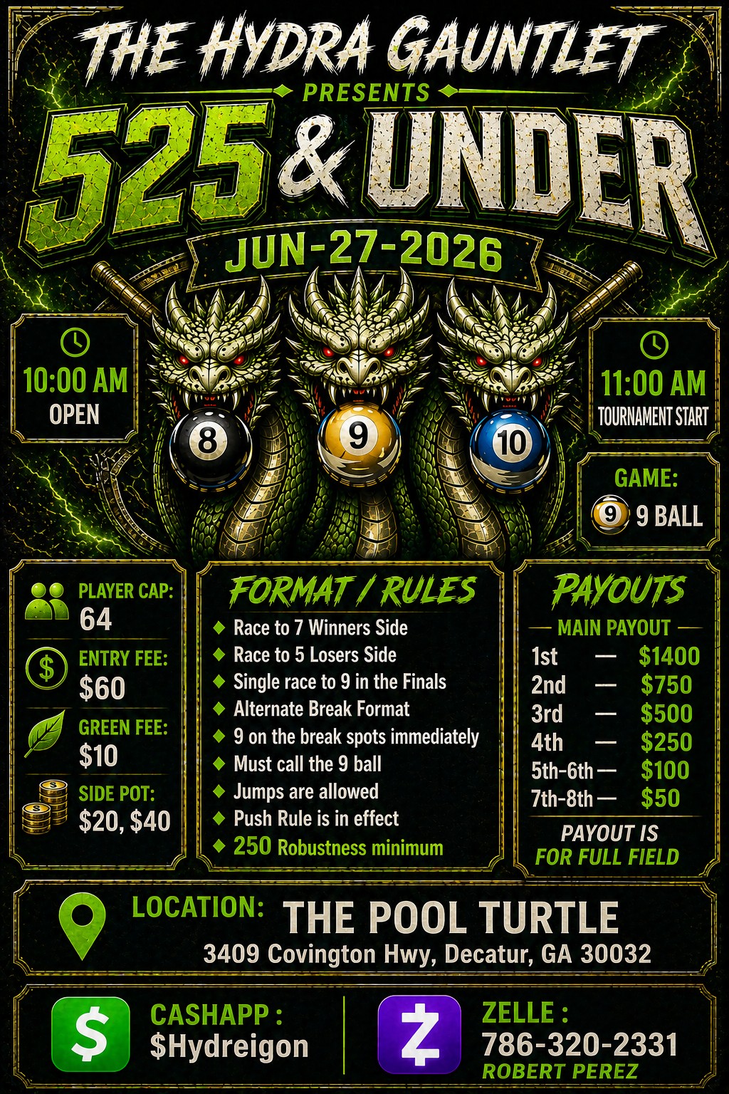 525 & Under flyer