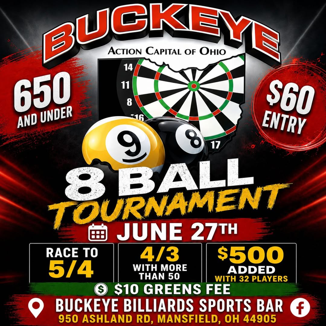 8 Ball Tournament flyer